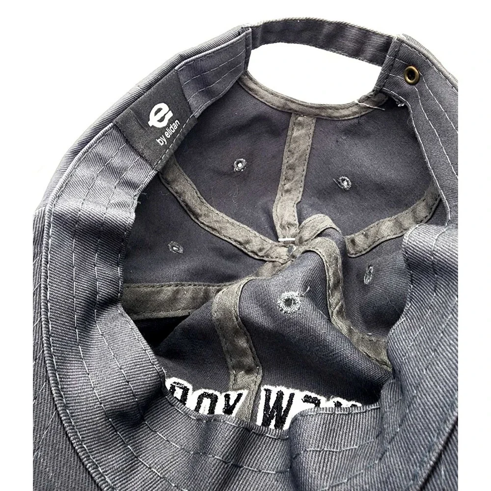 New York City NYC Embroidered Baseball Cap Black Faded Hat Est. 1625